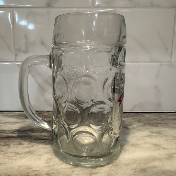 SAMUEL ADAMS DIMPLED BEER STEIN MUG WITH HANDLE, OCTOBERFEST .5 LITER NO CHIPS - Picture 3 of 9
